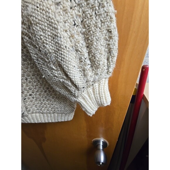 Branigan Weavers Irish Winter Heavy Wool Cape Coat Cable Knit Scarf Poncho Med - Picture 3 of 13